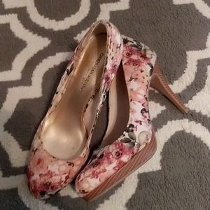 Floral Print Heels